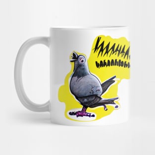 A screaming pigeon Mug